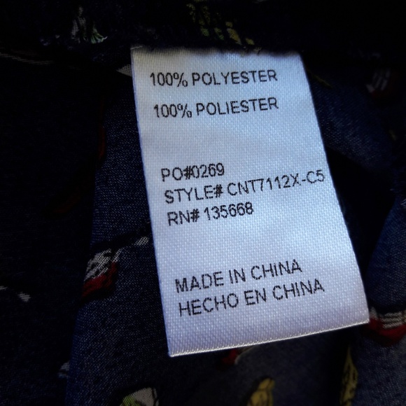 Hummingbird Lover Blouse Tab Sleeves XXL - Picture 7 of 7